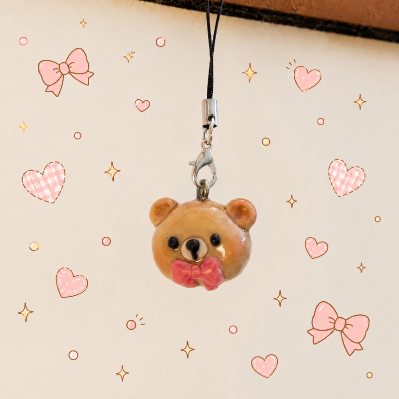 Bow Bear Charm