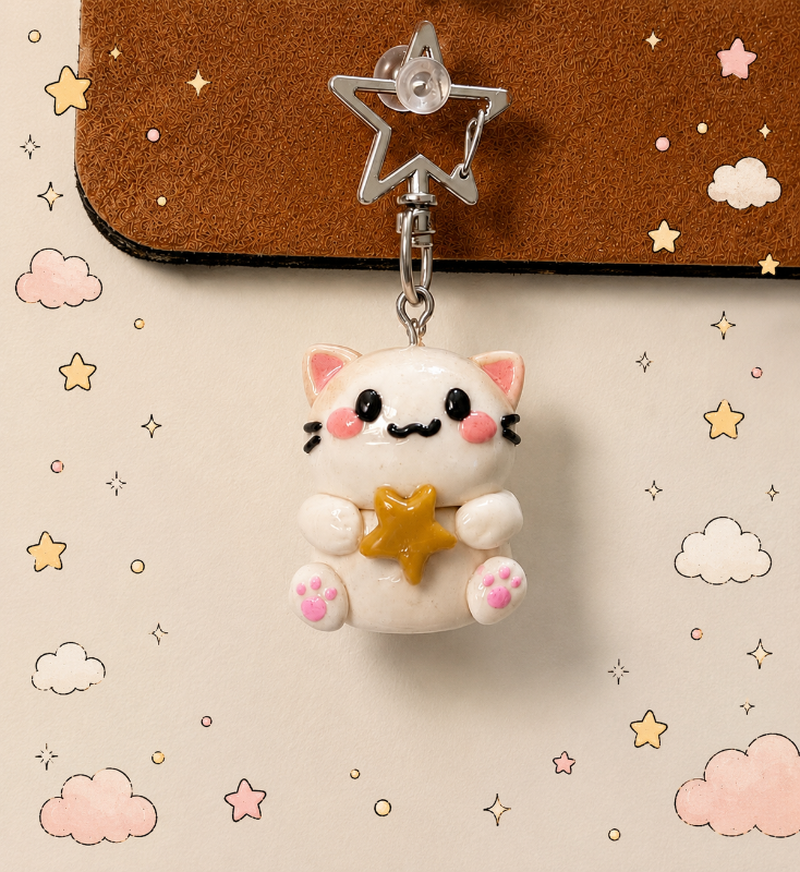 Star Cat Keychain