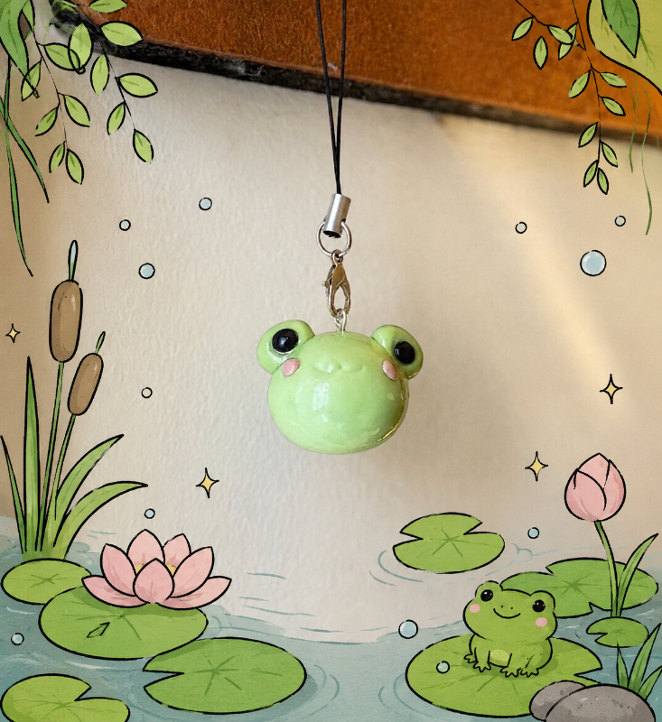 Pond Hopper Frog Charm